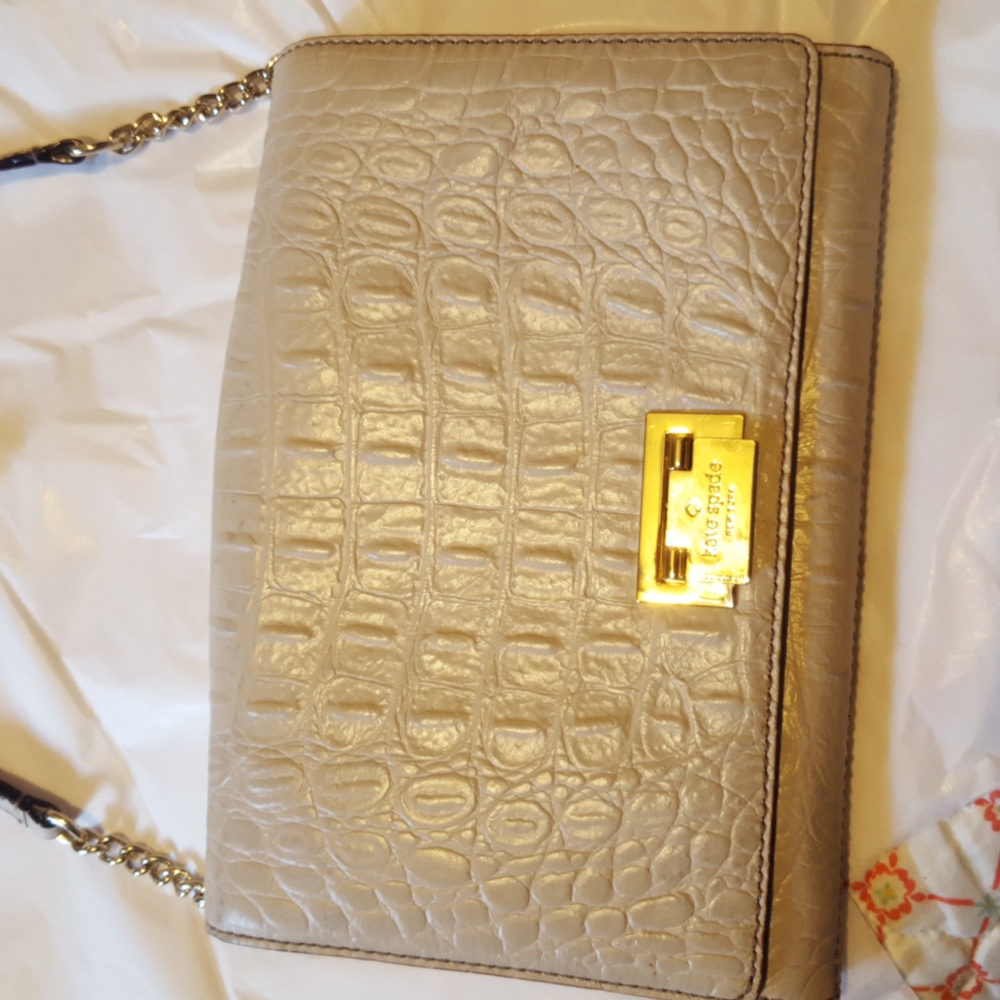 Kate spade alligator leather Convertible clutch/ crossbody